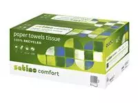 Een Handdoek Satino Comfort PT3 v-vouw 2-laags 25x23cm wit 277190 koop je bij Quality Office Supplies