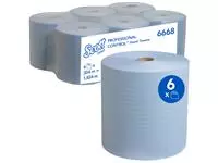 Een Handdoekrol Scott 1-laags 304m blauw 6668 koop je bij Romijn Office Supply