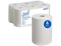 Handdoekrol Scott Slimroll 1-laags 165m wit 6657