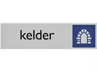 Een Infobord pictogram kelder 165x44mm koop je bij De Rijk Kantoorshop