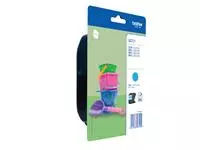 Inktcartridge Brother LC-221C blauw