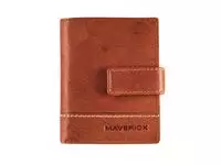 Een Porte-cartes Maverick Rough Gear Compact RFID cuir cognac koop je bij QuickOffice BV