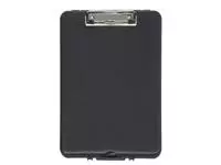 Een Klembordkoffer MAUL slim A4 staand met opbergvak topopening PP zwart koop je bij Quality Office Supplies
