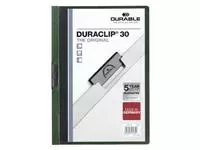 Klemmap Durable Duraclip A4 3mm 30 vellen donkergroen