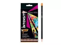 Een Kleurpotloden Bic Intensity Premium assorti etui à 12 stuks koop je bij Avoux