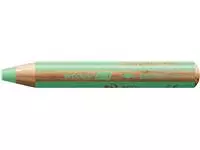 Kleurpotloden STABILO 880 woody 3 in 1 multitalent pastel groen