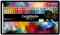 Kleurpotloden STABILO CarbOthello kalkpastel assorti blik à 60 stuks