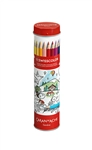 Kleurpotlood Caran d&#39;ache Swisscolor met poster koker à 18 kleuren