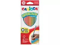 Een Kleurpotlood Carioca Supercolor set à 12 kleuren koop je bij Den Otter Kantoorpartners B.V.