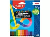 Kleurpotlood Maped Color&#39;Peps Infinity doos à 12 kleuren