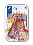 Een Kleurpotlood Staedtler 175 6kantig assorti blik à 36 kleuren koop je bij Clippz! Office Supplies