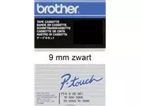 Een Labeltape Brother P-touch TC-291 9mm zwart op wit koop je bij Schellen Boek- en Kantoorboekhandel