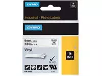 Een Labeltape Dymo Rhino industrieel vinyl 9mm zwart op wit koop je bij Kantoorboekhandel Van Atten