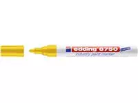 Een Viltstift edding 8750 lak rond 2-4mm geel koop je bij All Office Kuipers BV
