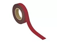 Een Magneetband MAUL beschrijf- wisbaar 10mx30mmx1mm rood koop je bij Sysdicom BV