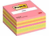Een Memoblok Post-it 2028 76x76mm kubus neon kleuren koop je bij De Joma BV