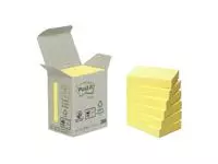 Memoblok Post-it 653-1B recycled 38x51mm canary yellow