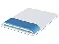 Een Tapis souris Leitz WOW Ergo avec repose-poignets réglable bleu koop je bij QuickOffice BV