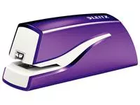 Een Agrafeuse électrique Leitz NeXXt 5566 WOW 10 feuilles E1 violet koop je bij QuickOffice BV