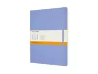 Notitieboek Moleskine XL 190x250mm lijn soft cover hydrangea blue