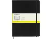 Een Notitieboek Moleskine XL 190x250mm ruit 5x5 hard cover zwart koop je bij iPlusoffice