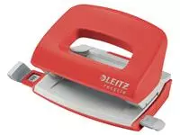 Een Perforator Leitz Nexxt Recycle mini 10 vel rood koop je bij All Office Kuipers BV