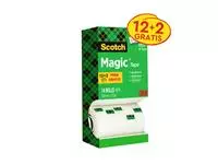 Een Plakband Scotch Magic 810 19mmx33m onzichtbaar mat 12+2 gratis koop je bij QuickOffice BV