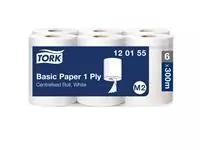Buy your Poetspapier Tork Basic M2 centerfeed 1-laags 300m wit 120155 at QuickOffice BV