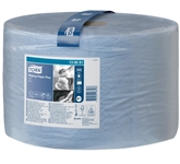 Poetspapier Tork Wiping Plus W1 2-laags 1500vel blauw 130051