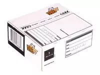 Een Postpakketbox 1 CleverPack 146x131x56mm 25st wit koop je bij All Office Kuipers BV