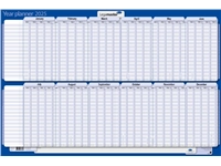 Een Projectplanner 2025 Legamaster 90x60cm horizontaal gelamineerd Engelstalig koop je bij Clippz! Office Supplies