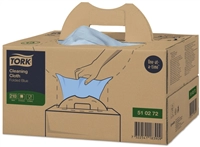 Een Reinigingsdoek Tork Cleaning W7 Handy Box 210 doeken blauw 510272 koop je bij De Joma BV