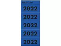 Rugetiket Leitz 2022 80mm blauw