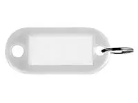 Een Sleutellabel Pavo kunststof wit koop je bij iPlusoffice