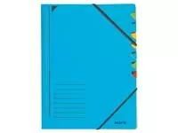 Een Sorteermap Leitz 7 tabbladen karton blauw koop je bij QuickOffice BV