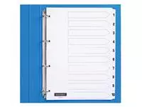 Een Tabbladen Quantore 4-gaats 1-10 genummerd wit karton koop je bij QuickOffice BV