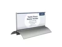 Een Tafelnaambord Europel 61x150mm acryl aluminium koop je bij All Office Kuipers BV