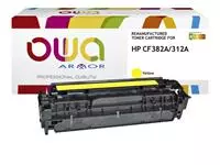 Buy your Tonercartridge OWA alternatief tbv HP CF382A geel at QuickOffice BV