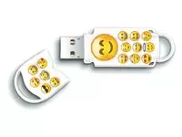 Een USB-STICK INTEGRAL 16GB 2.0 EMOJI koop je bij All Office Kuipers BV