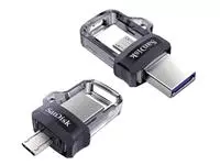 Een USB-STICK SANDISK DUAL DRIVE MICRO-USB-A 3.0 128GB koop je bij All Office Kuipers BV
