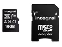 Een Geheugenkaart Integral microSDHC V10 16GB koop je bij iPlusoffice