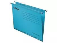 Een Hangmap Esselte Classic folio V-bodem 382x240mm blauw koop je bij Sysdicom BV