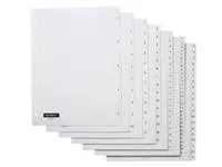 Een Tabbladen Quantore 4-gaats 1-15 genummerd wit PP koop je bij QuickOffice BV