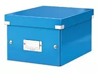 Een Opbergbox Leitz WOW Click & Store 200x148x250mm blauw koop je bij Sysdicom BV