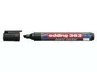 Een Viltstift edding 363 whiteboard schuin 1-5mm zwart koop je bij Kantorice office & business supplies