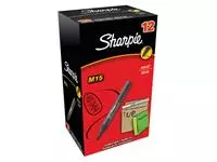 Een Viltstift Sharpie M15 1.8mm zwart koop je bij All Office Kuipers BV