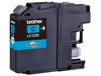 Een Inktcartridge Brother LC-123C blauw koop je bij All Office Kuipers BV