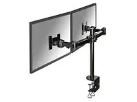 Een Monitorarm Neomounts D960D 2x10-27" met klem zwart koop je bij De Rijk Kantoorshop