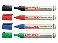 Een Viltstift edding 22 Ecoline schuin zwart 1-5mm koop je bij Den Otter Kantoorpartners B.V.