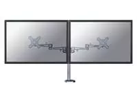 Een Monitorarm Neomounts D935DG 2x10-27" doorvoer zilvergrijs koop je bij De Rijk Kantoorshop